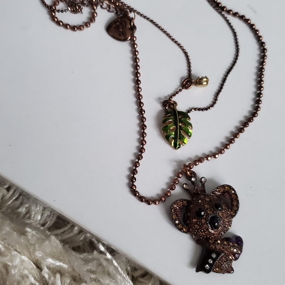 Betsey Johnson Koala Necklace - Picture 1 of 2